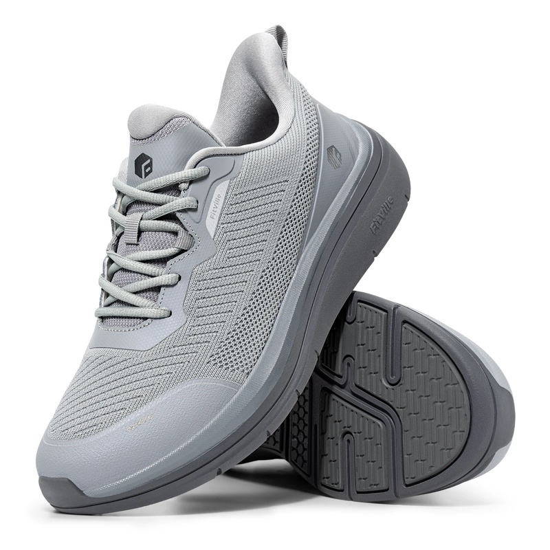 Breathable Mesh Athletic Shoes - Fitville Sepatu Jalan Pria Model Lebar,