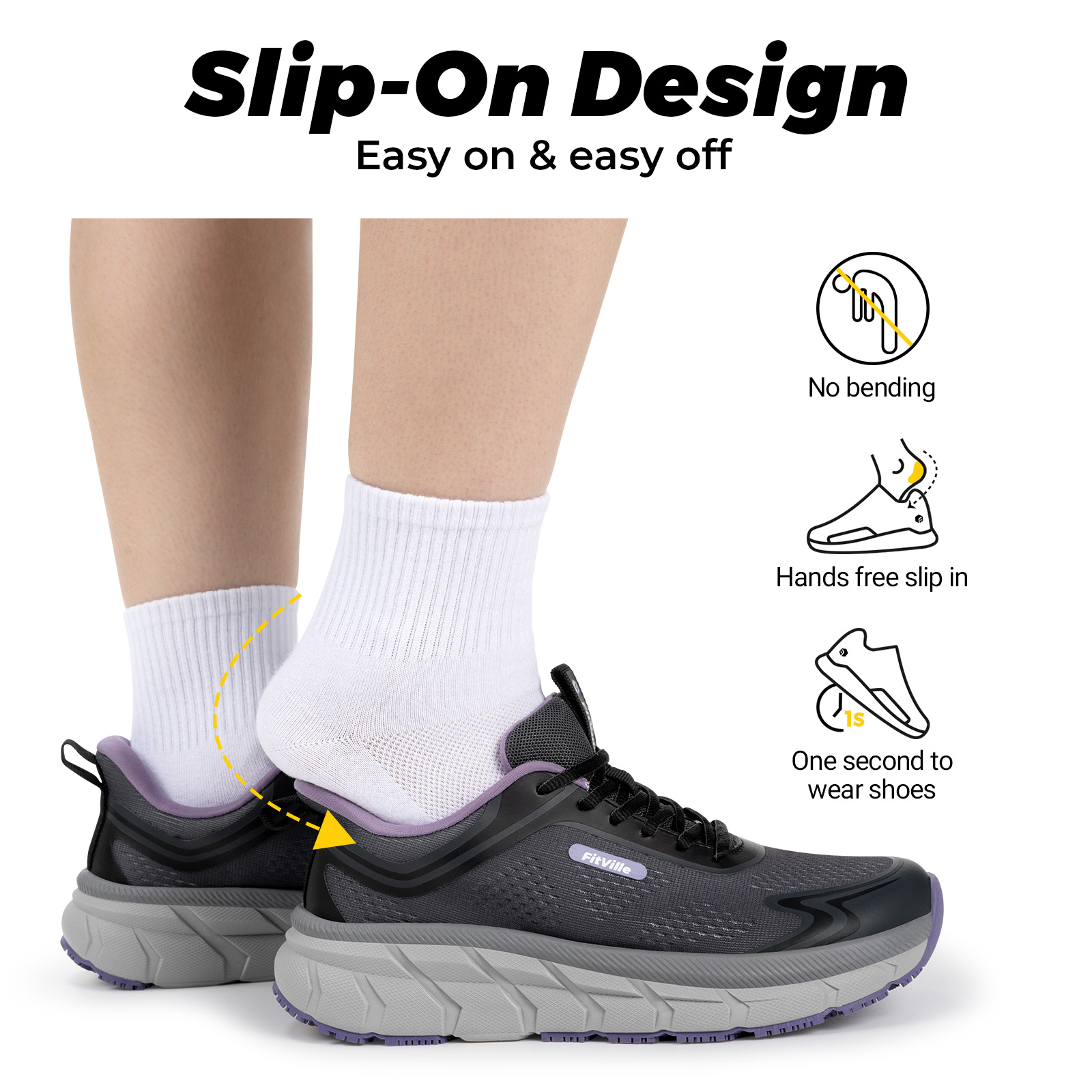 Sepatu Olahraga Wanita Fitvill - Wide Toe Box Running Sneakers ulasan dan harga