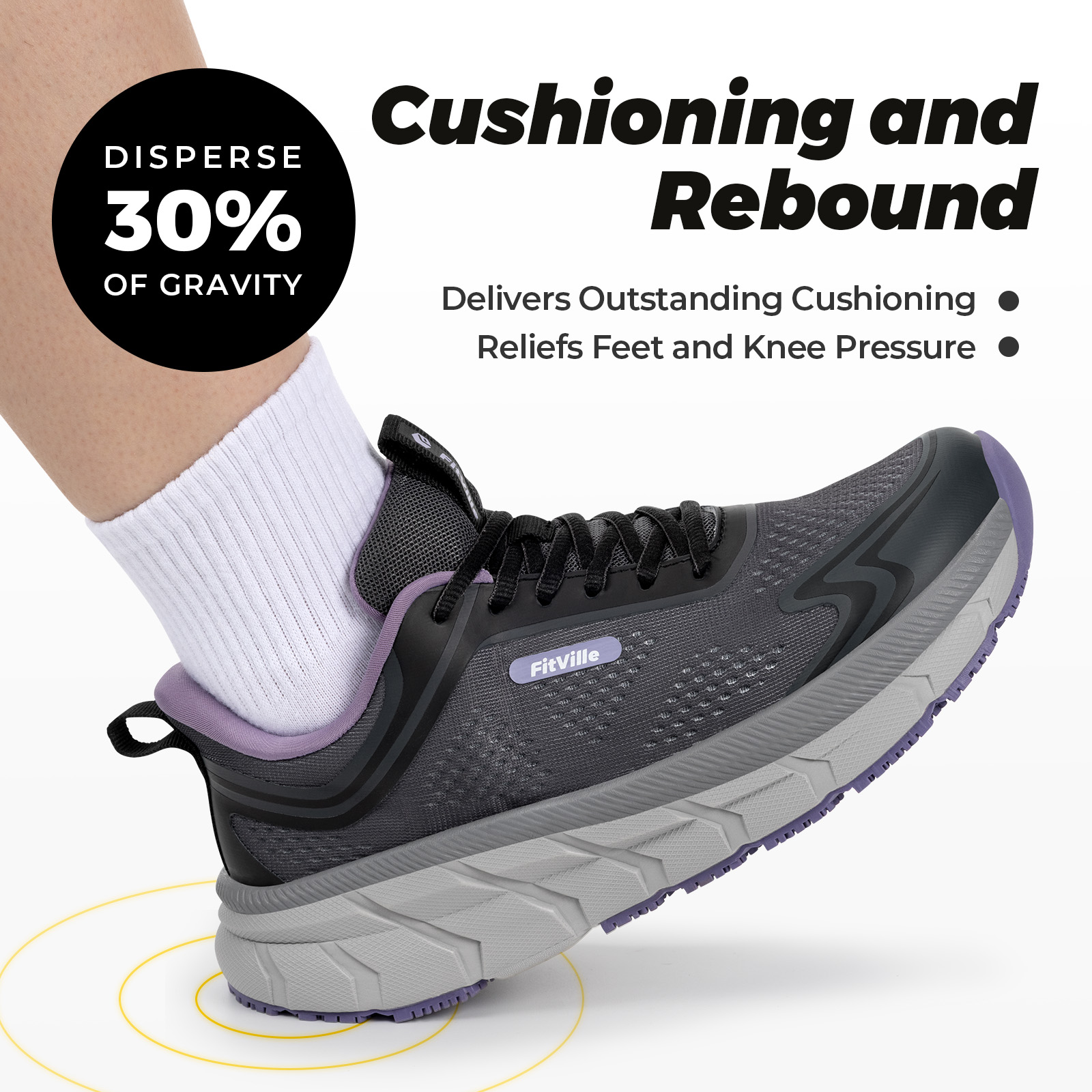 Sepatu Olahraga Wanita Fitvill - Wide Toe Box Running Sneakers ulasan dan harga